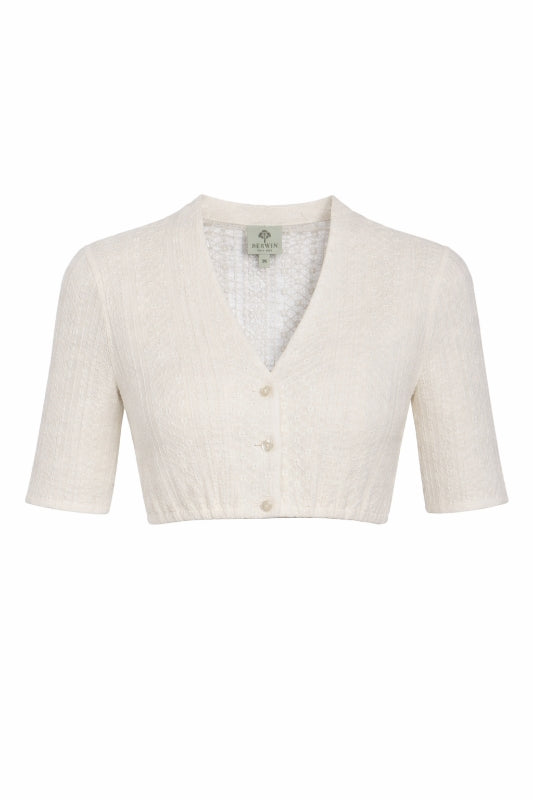 Berwin 3/4 Sleeve Lace Dirndl Blouse "Joy" ecru