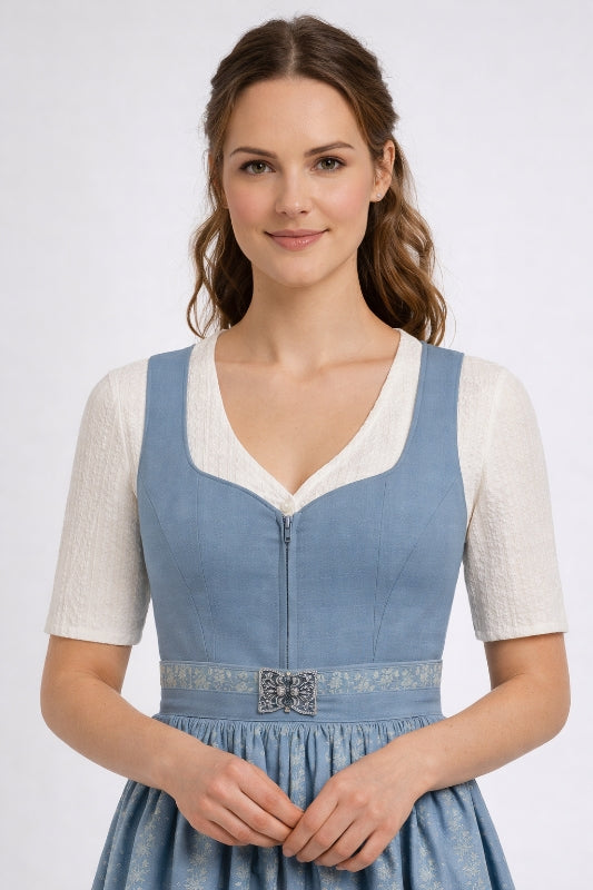 Berwin 3/4 Sleeve Lace Dirndl Blouse "Joy" ecru