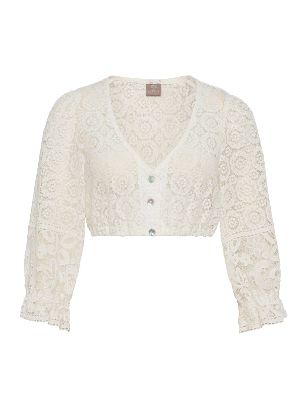 Berwin 3/4 Sleeve Dirndl Blouse "Cassi" ecru