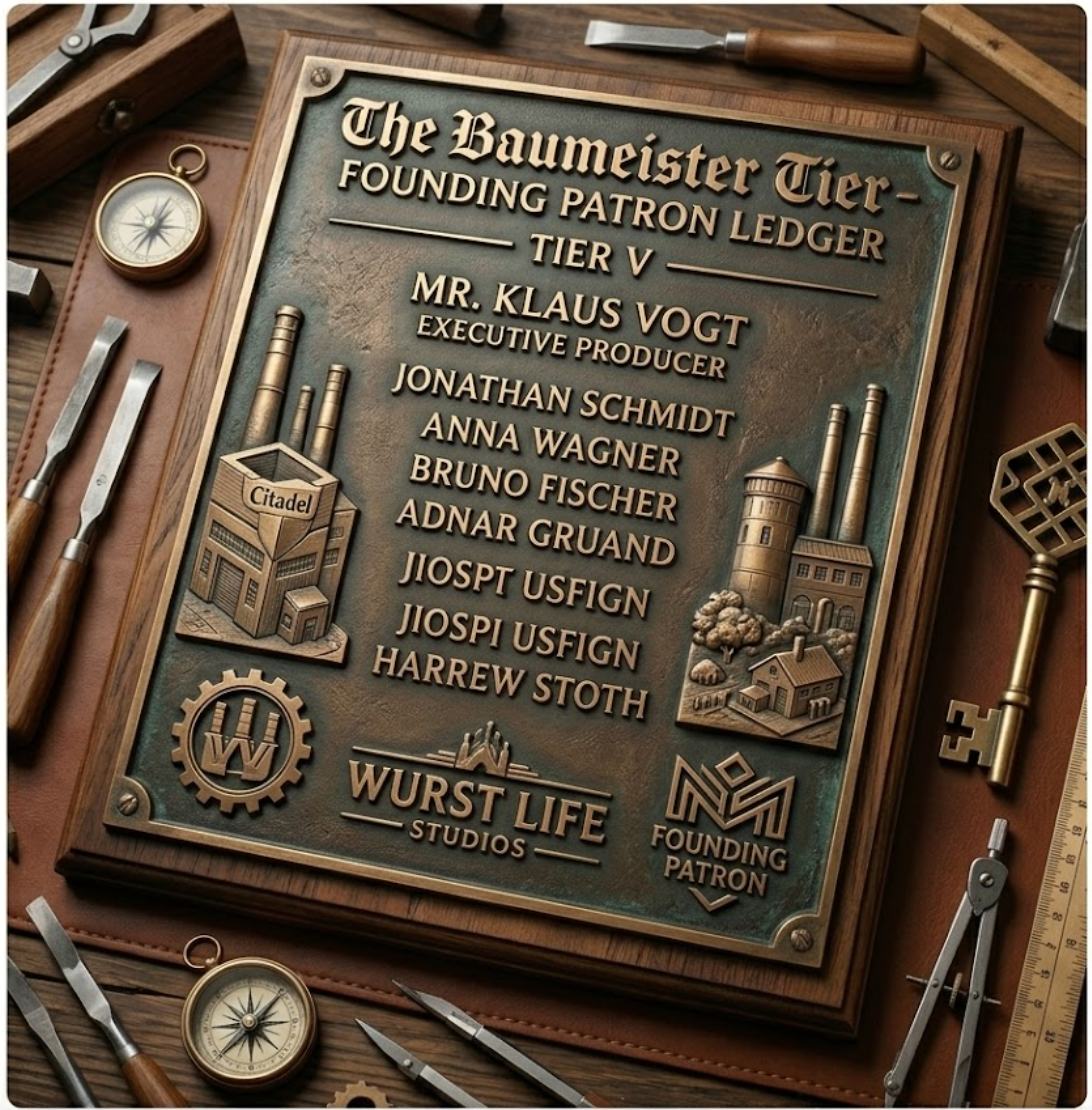 The Baumeister Tier — $25,000 Founding Patron Donation