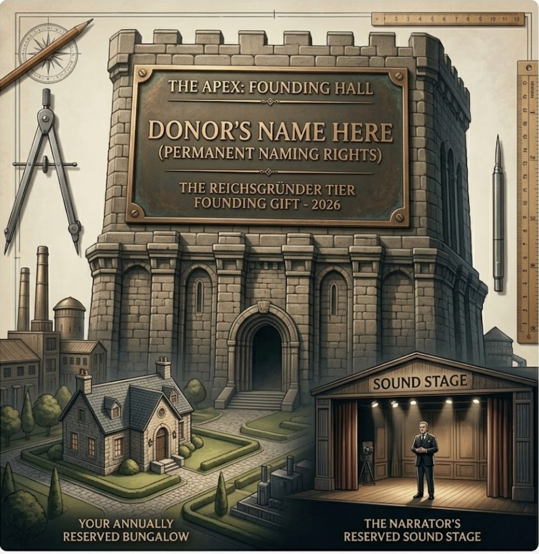 The Reichsgründer Tier — $500,000+ Founding Patron Gift